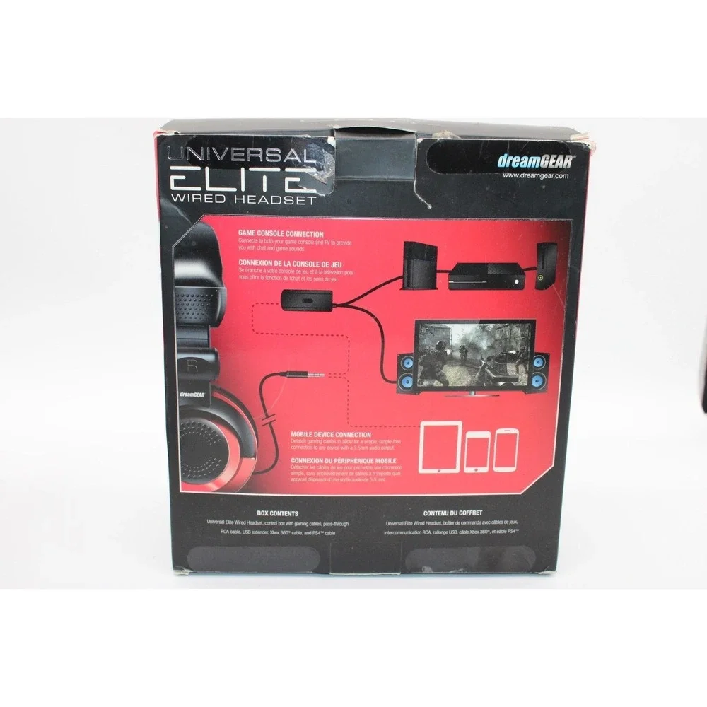 dreamGEAR‎ Universal Elite Wired Headset with Microphone for Xbox One - Red